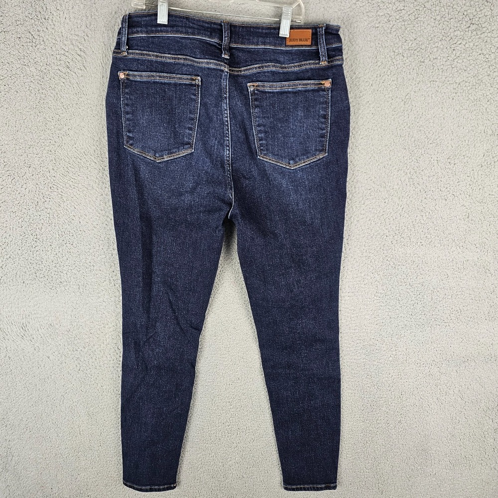 Judy Blue Jeans Womens 15/32 Faded Stretch Dark Wash Skinny Fit JB82253DK - Picture 2 of 10